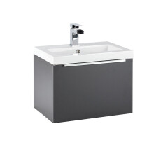 (Graphite Grey) Aquariss Como - Wall Hung Furniture Vanity Unit
