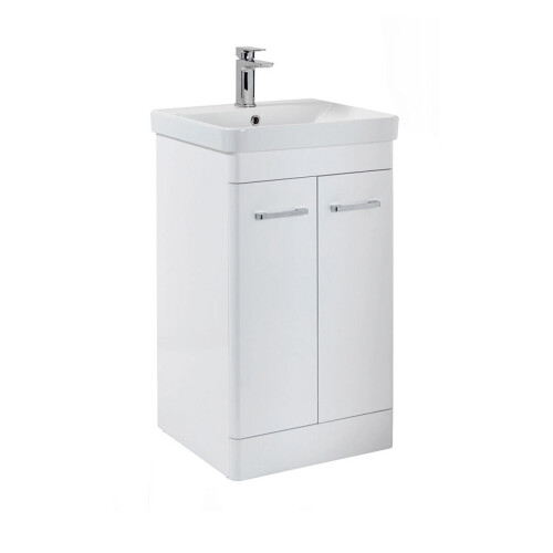(White) Aquariss -  Freestanding Vanity Unit 1