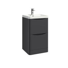 (Matt Grey) Aquariss - Floor Standing Vanity Unit With Basin