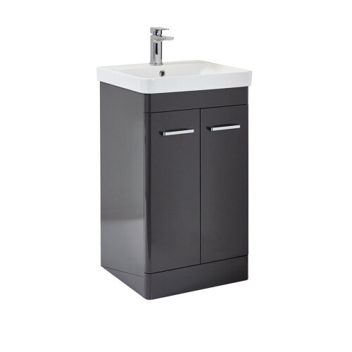 (Wolf Grey) Aquariss -  Freestanding Vanity Unit 1