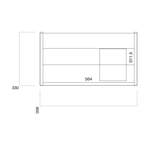 (Gloss White) Aquariss Como -  Wall Hung Vanity Unit 2
