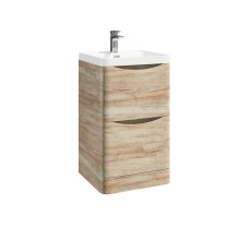 (Oak) Aquariss -  Floor Standing Vanity Unit With Basin
