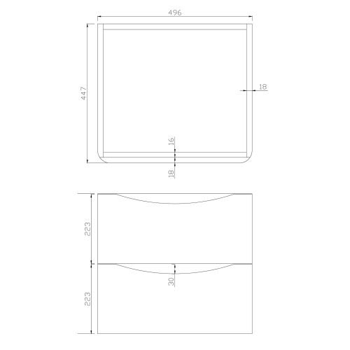 (High Gloss White) Aquariss -  Wall Mounted Vanity Unit With Basin 2