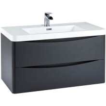 (Matt Grey) Aquariss - Wall Mounted Vanity Unit With Basin