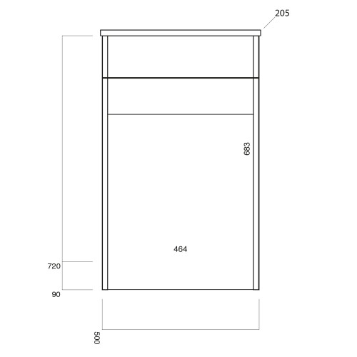 (Oak) Aquariss -  Toilet Unit 2
