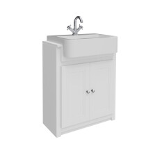 (Chalk White) Aquariss - Traditional Freestanding Vanity Unit with Basin