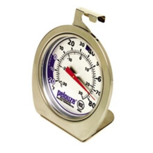 Rubbermaid Termometer, Klassisk Stor Mekanisk Dial, Krom, Extrem Temperaturområde för Kyl/Frys