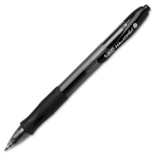 Bic RLC11BK Gel Pen  Retractable  .7mm Point  Black  12- pk