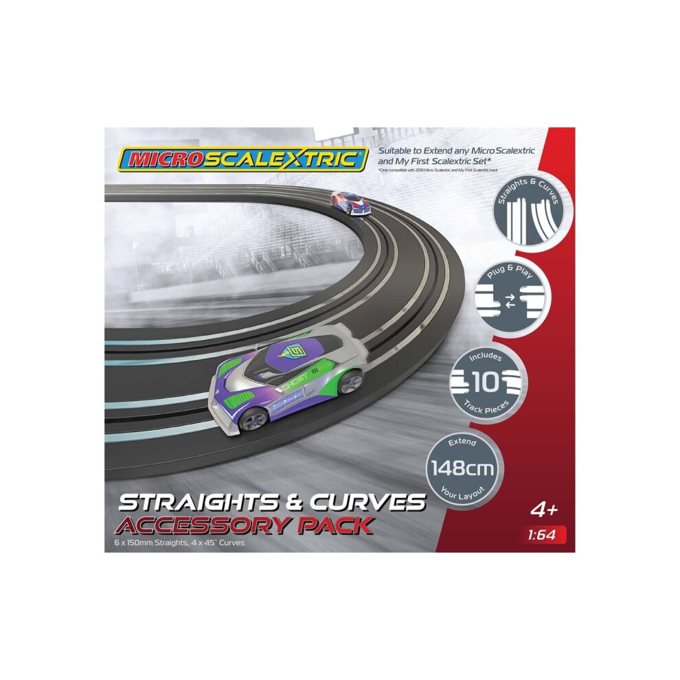 Micro Scalextric Straights & Curves Track Extension Pack