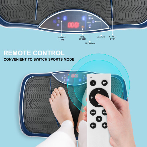 Vibration Plate with Bluetooth Speaker Vibration Platform Whole Body Workout Fitness Machine 2