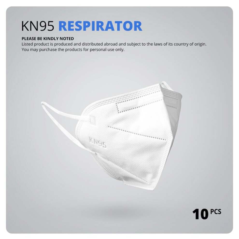 10Pcs Medical Surgical Kn95 |Protective Mask High Filtration Capacity 7348687263718