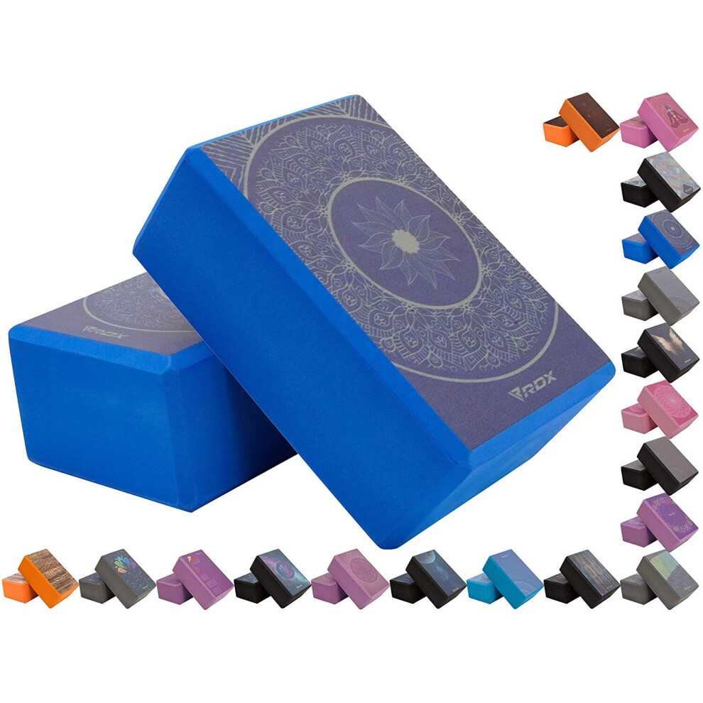 (Design 19) RDX Yoga Block NonSlip High Density Eva Foam Brick