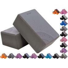 (Design 18) RDX Yoga Block NonSlip High Density Eva Foam Brick