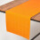 Homescapes (Orange) Cotton Plain Table Runner 1