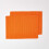 Homescapes (Orange) Cotton Plain Pack of 2 Placemats 1