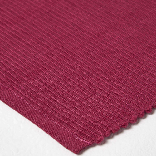 Homescapes (Plum) Cotton Plain Pack of 2 Placemats 2