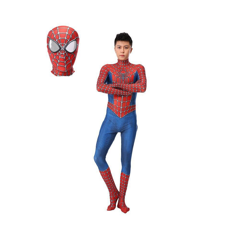 (160) Raimi Spiderman Cosplay Adult Kids Costume Spider-Man Halloween Zentai Jumpsuit Not,Specified