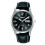 Lorus Mens Classic Watch with Black Leather Strap & Black Dial 1