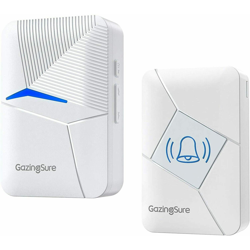 Wireless Doorbell-Cordless Electric Door Bell Chime Kit With 1500Ft 673869115095