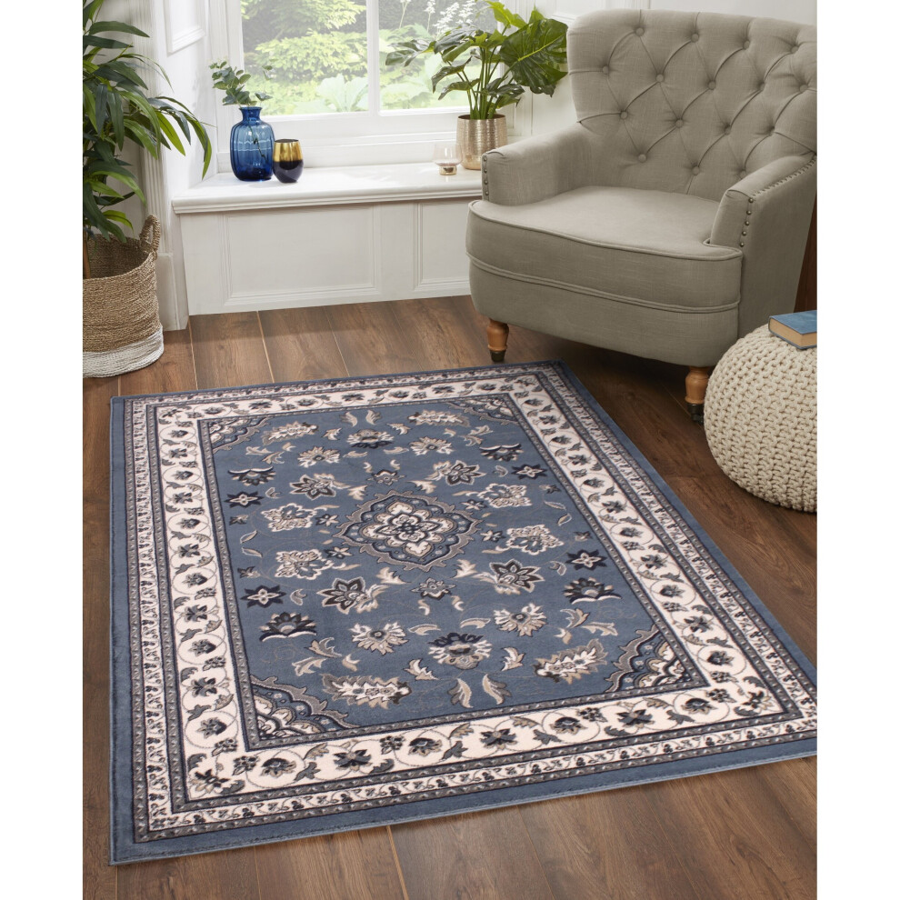 Traditional Sherborne (, 200X290cm (6'7"X9'6")) Classic Oriental Rug Blue