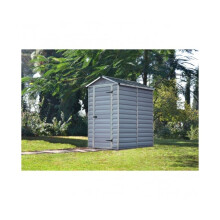 (4x6) Palram-Canopia Skylight Garden Shed - Grey | Polycarbonate Garden Shed