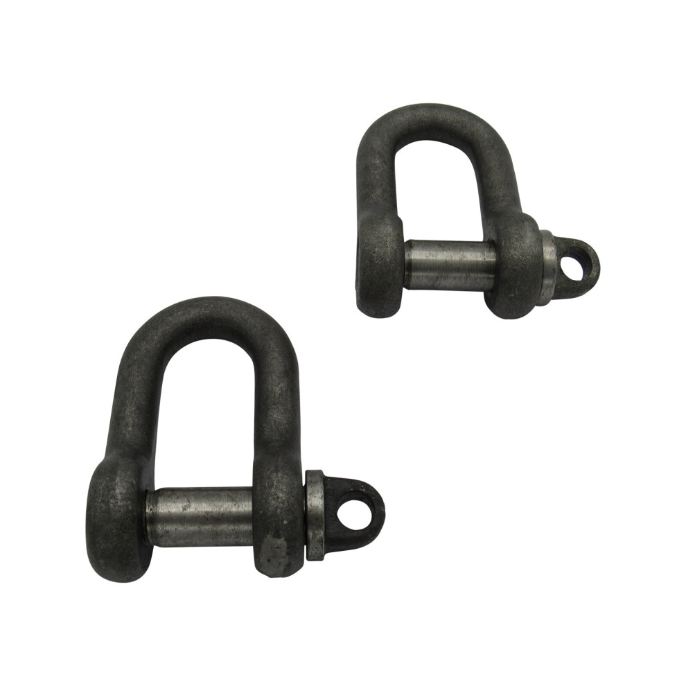 X2 0.75 Ton Self Colour Large Dee Shackles With Screw Pin - 750Kg 600988499843