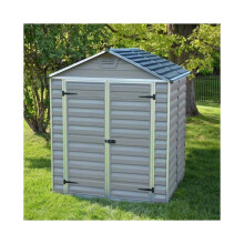(6x5) Palram-Canopia Skylight Garden Shed - Grey | Polycarbonate Garden Shed