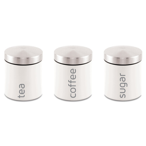 SQ Professional (Silkwhite) SQ Professional Dainty 3pc Kitchen Canister Set 1