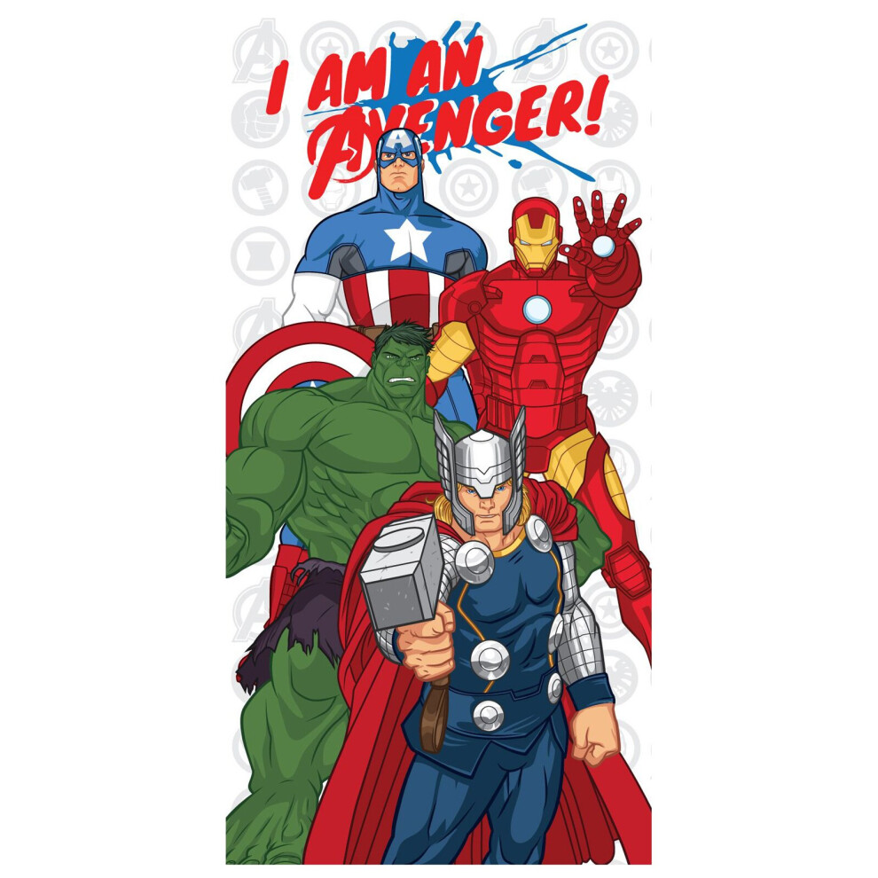 Marvel Avengers White Towel