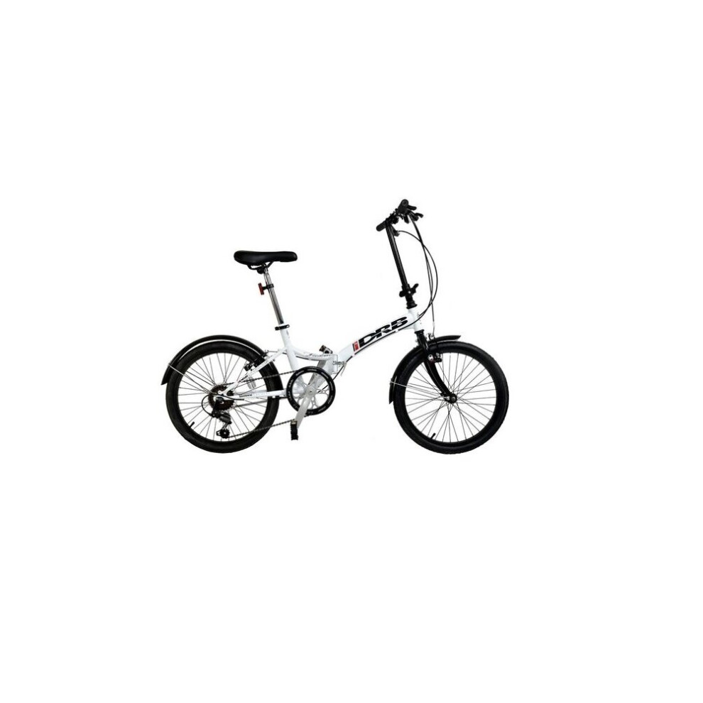 DRB Freedom Folding Commuter Bicycle 20 Wheel 6 Speed White Black-image-OPC-P8S9TMM-NEW