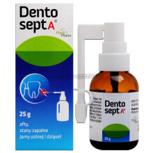 Dentosept A mouthwash, 25 g (pump + applicator) for mouth and gums