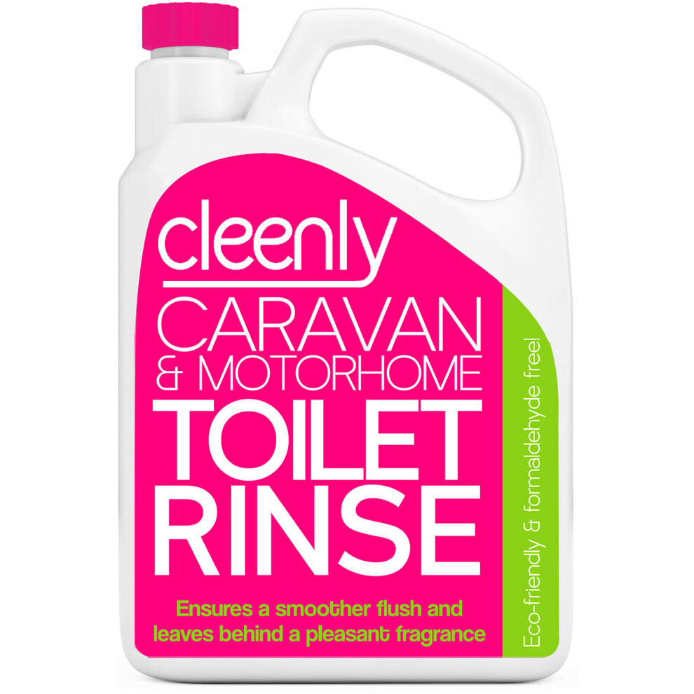 Cleenly (1 X 2L) Caravan Pink Chemical Toilet Cleaner Fluid