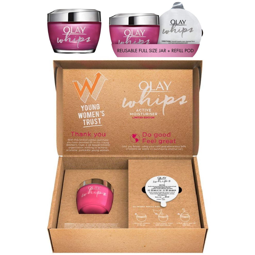 Olay Regenerist Face Moisturiser Whips Formula Jar and Refill Pod