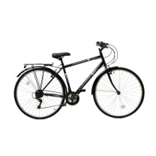 Aurai Trekker Unisex Heritage Bike Bicycle 700c Wheel 6 Speed Black