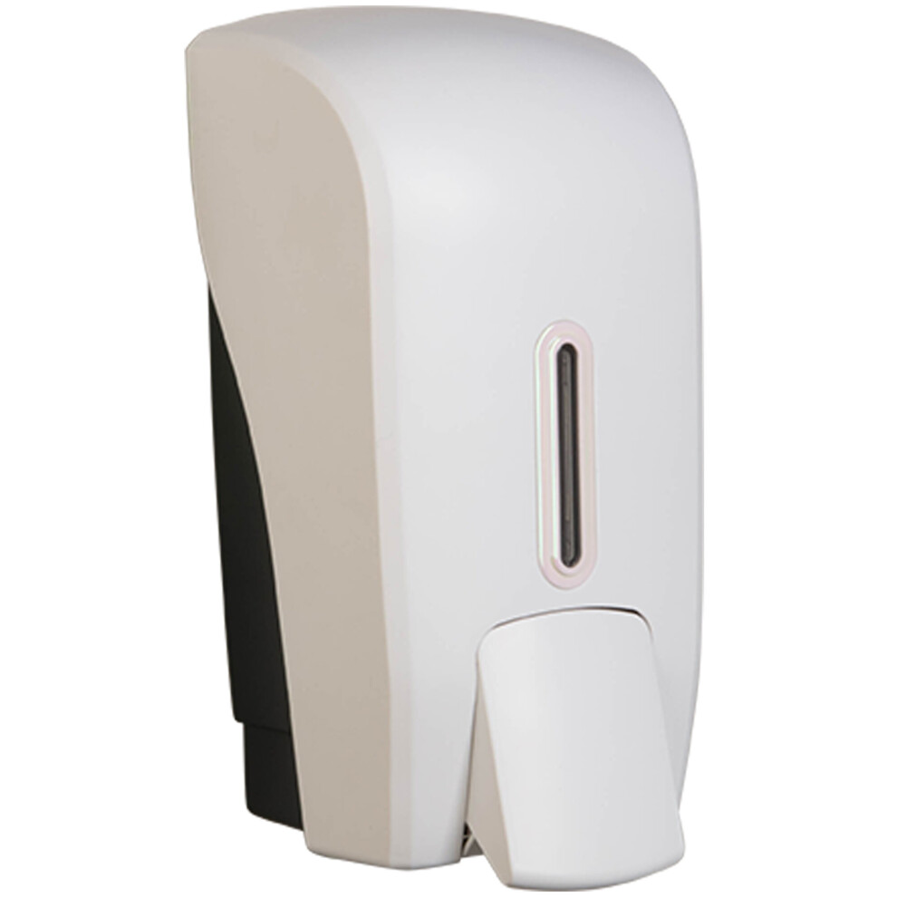 (Pearl) Halo ABS Plastic Liquid Lockable 1L Soap Dispenser