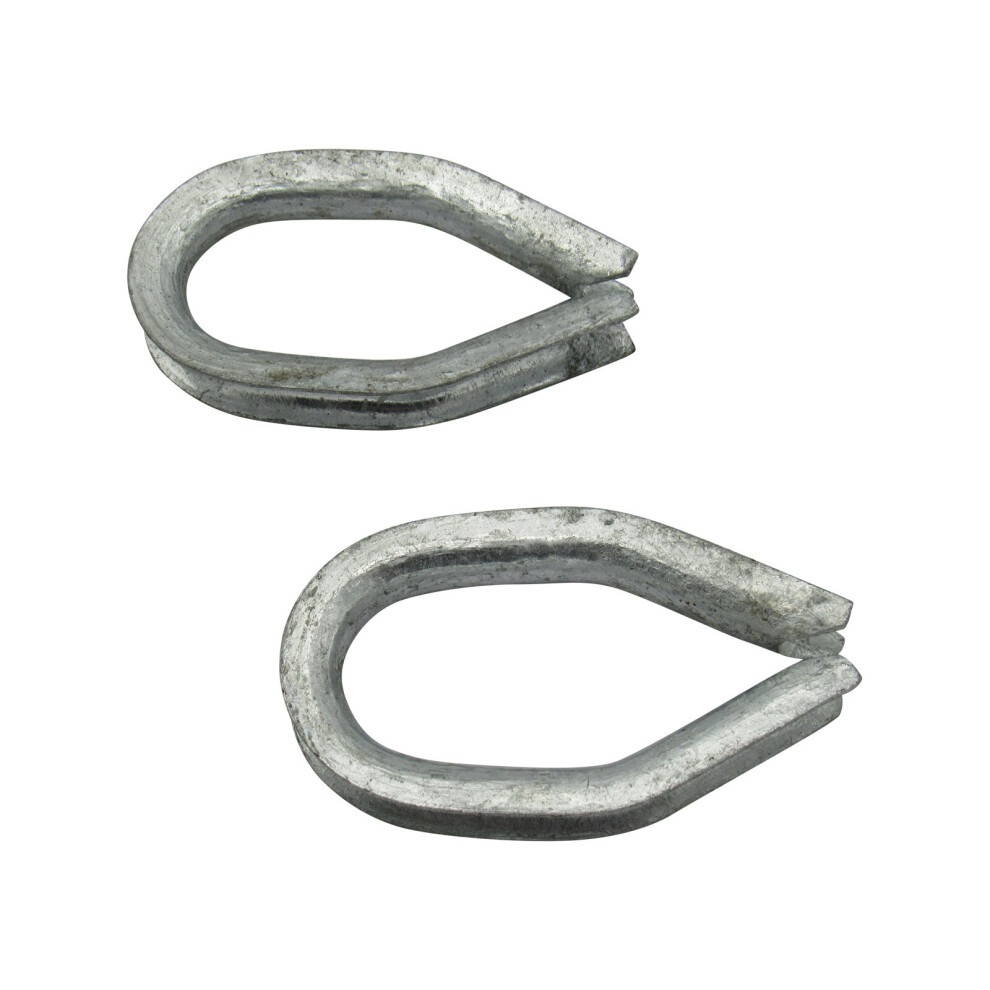 Galvanised Wire Rope Reeving Thimble 20Mm X2 (Eyelet Cable Loop Rope) 600988505957