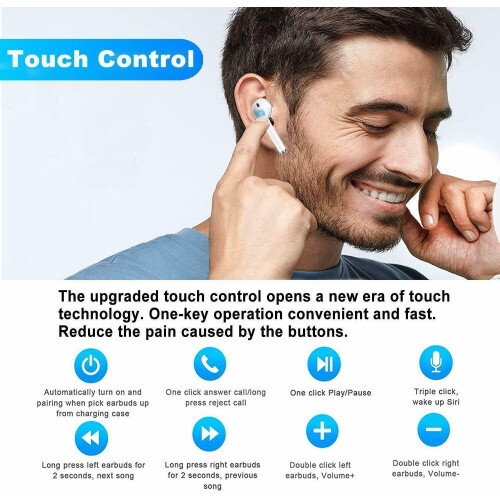 Wireless Earbuds Bluetooth 5.0 Headsets IPX5 Waterproof 2