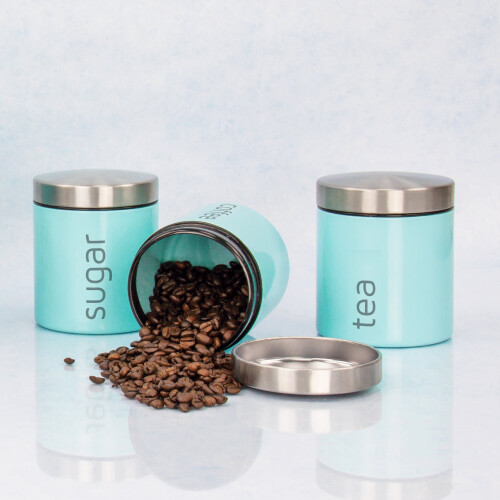 SQ Professional (Seafoam) SQ Professional Dainty 3pc Kitchen Canister Set