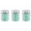 SQ Professional (Seafoam) SQ Professional Dainty 3pc Kitchen Canister Set 2