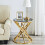 AINPECCA Gold Side Table Luxury Coffee Table Bedside Table 1