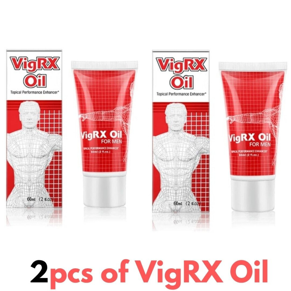 SET of 2 VigrX Topical GEL OIL S*x Enhancer Solid Erection Last Longer UK