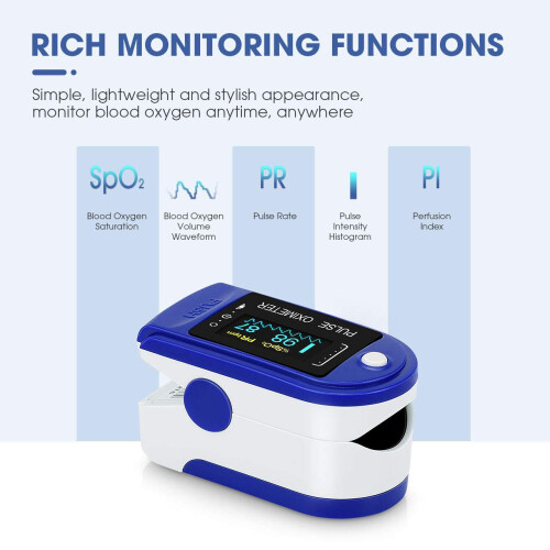 Pulsoximeter, syremättnadsmonitor, SpO2, fingertoppspulsoksimeter 1