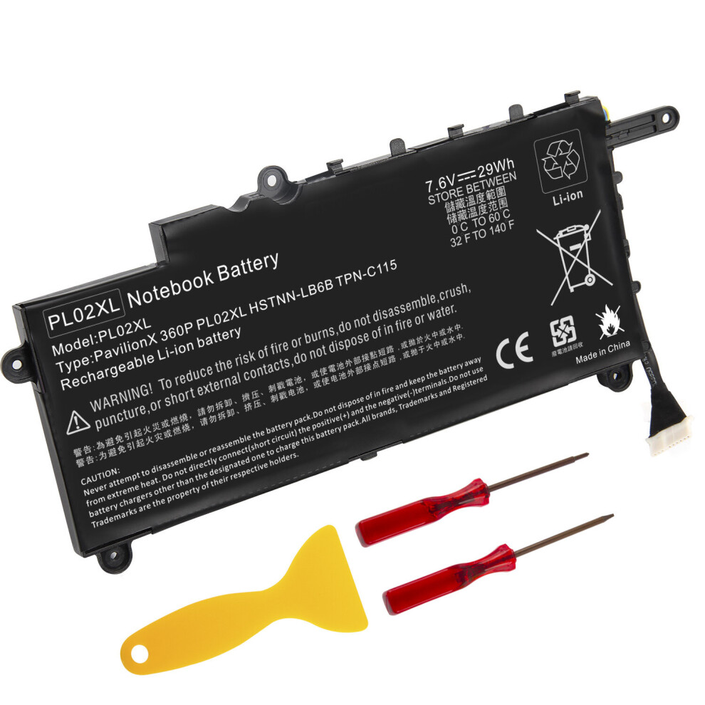 PL02XL Battery for HP Pavilion 11-n X360 Series Spare No# 751681-421 751875-001