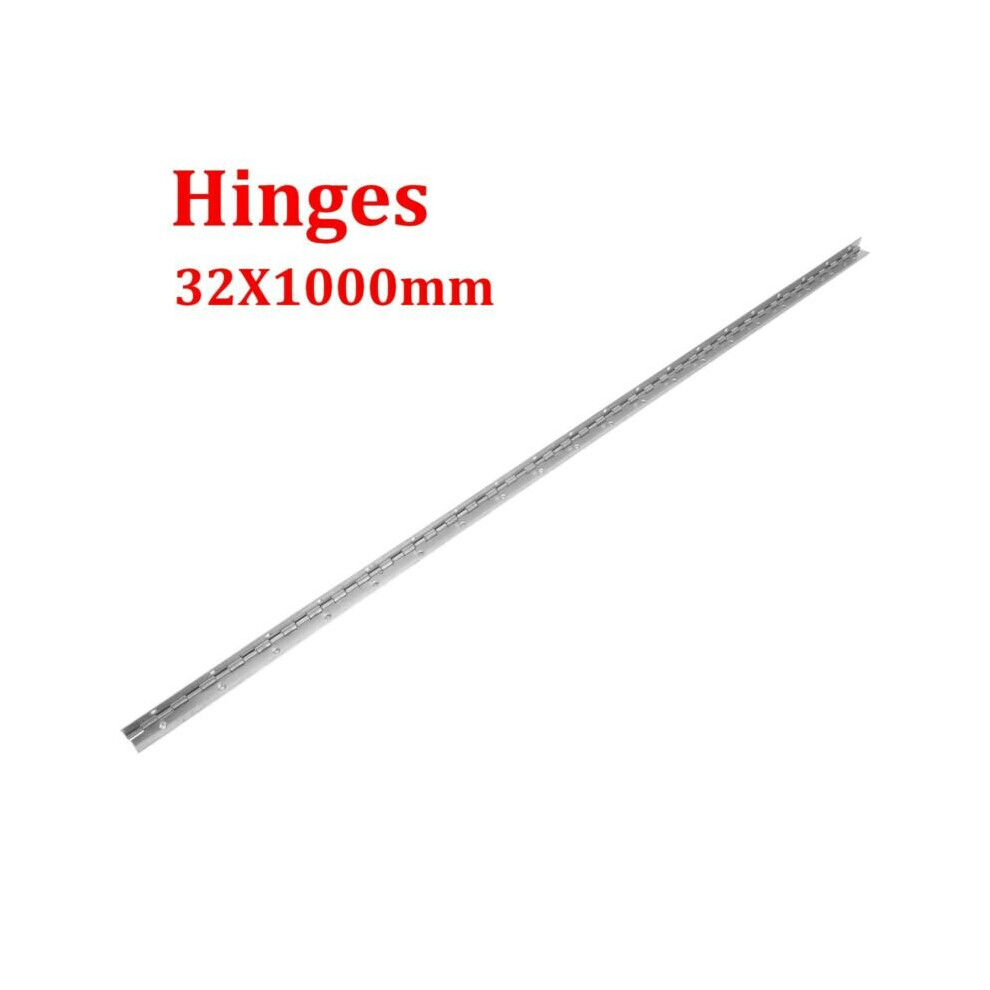 32x1000mm Internal Door Hinge Fixed Pin Butt Hinges Satin Stainless