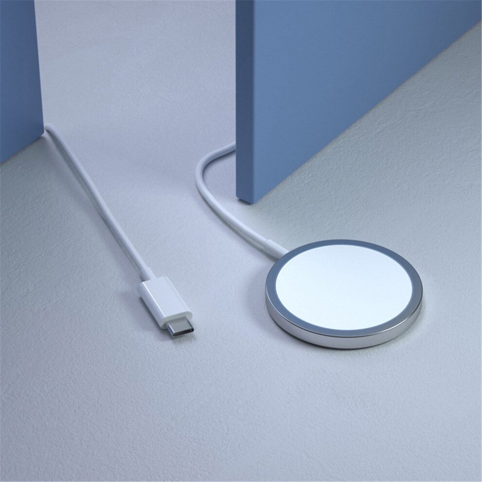 Wireless Charger Fast Charging Dock Stand For Iphone Magsafe White 699346572823