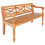 VidaXL vidaXL Solid Mahogany Wood Batavia Bench Light Brown Hallway Decor Seating 1