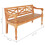 VidaXL vidaXL Solid Mahogany Wood Batavia Bench Light Brown Hallway Decor Seating 6