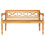 VidaXL vidaXL Solid Mahogany Wood Batavia Bench Light Brown Hallway Decor Seating 2
