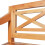 VidaXL vidaXL Solid Mahogany Wood Batavia Bench Light Brown Hallway Decor Seating 4