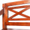 VidaXL vidaXL Solid Mahogany Wood Batavia Bench Dark Brown Hallway Decor Seating 4